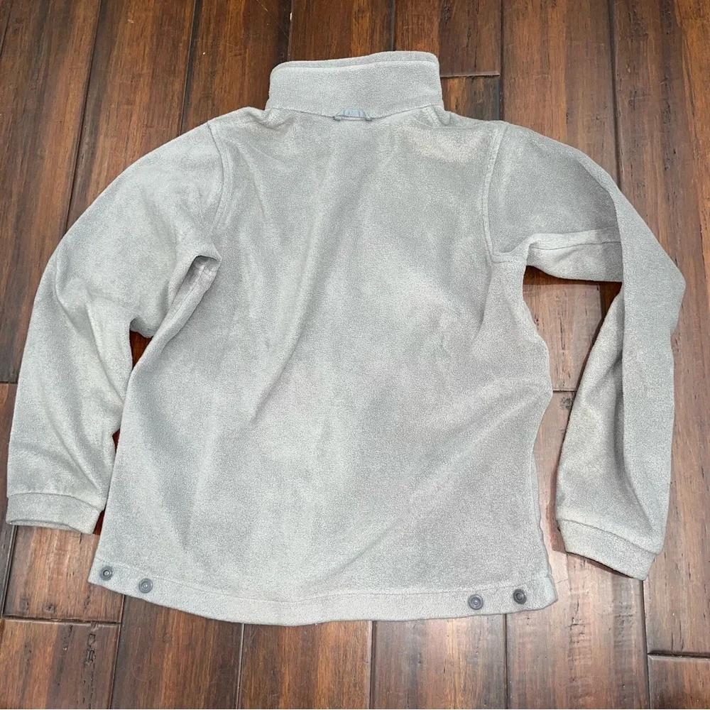 Columbia Vertex Light Gray Full-Zip Fleece Jacket Youth Size 14/16